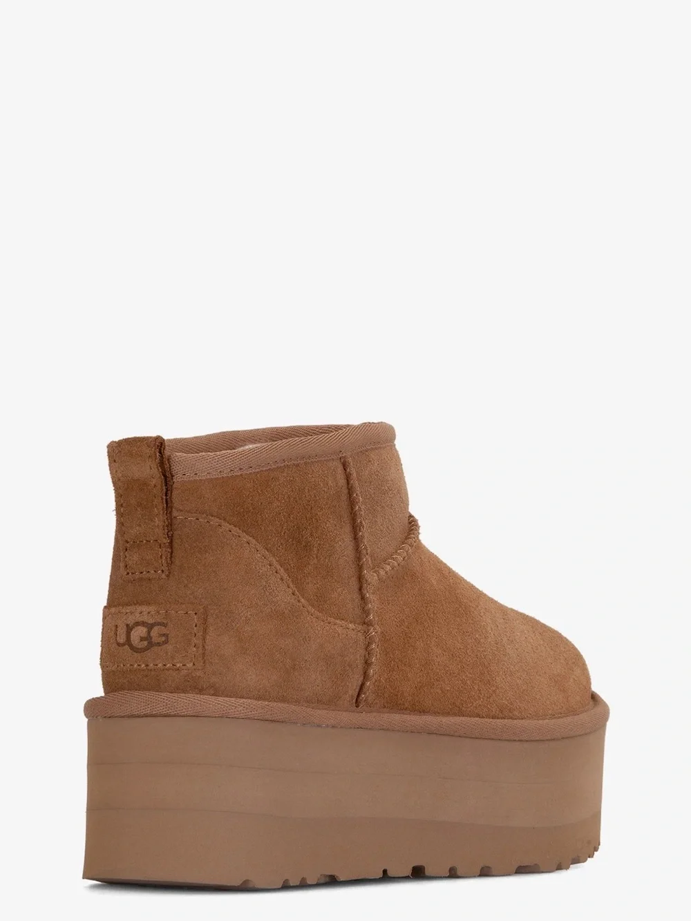 UGG Kids Chestnut Platform Suede Ankle Boot